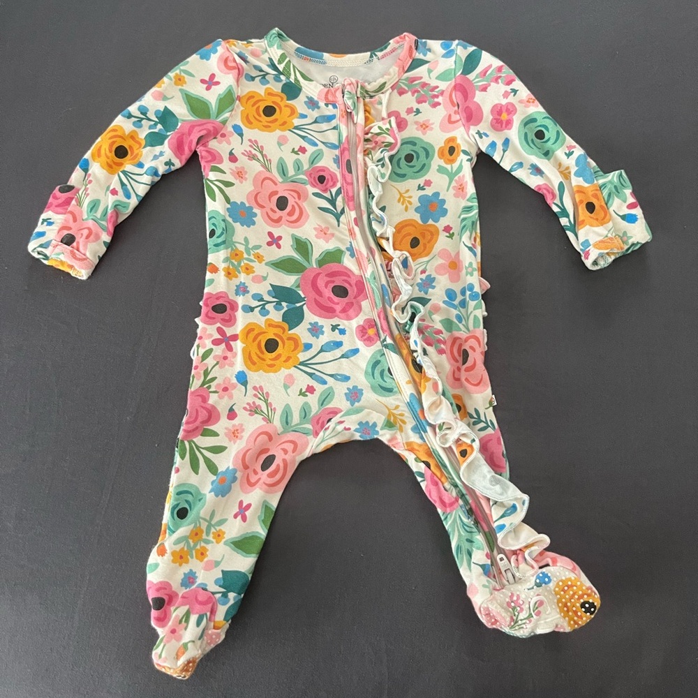 Caden Lane Floral Bodysuit- Newborn